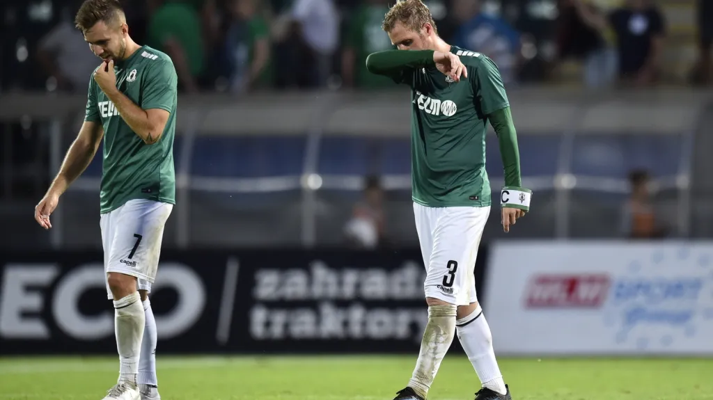Zklamaní fotbalisté Jablonce