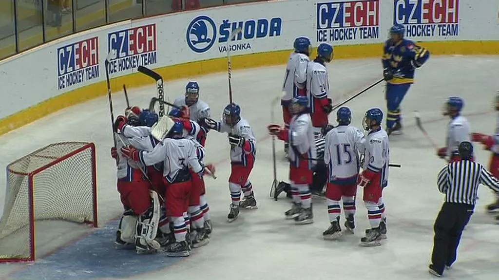 Hokejová osmnáctka přehrála Švédy