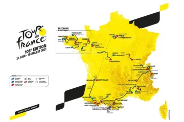 Mapa Tour de France 2021