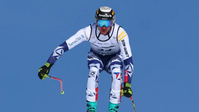 Nepovedený sjezd Jana Zabystřana v Crans Montaně