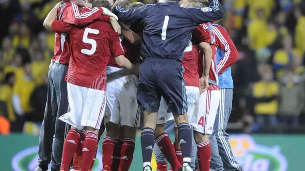 Radost dánských fotbalistů