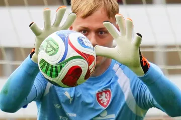 Lukáš Horníček na otevřeném tréninku v Mansfieldu