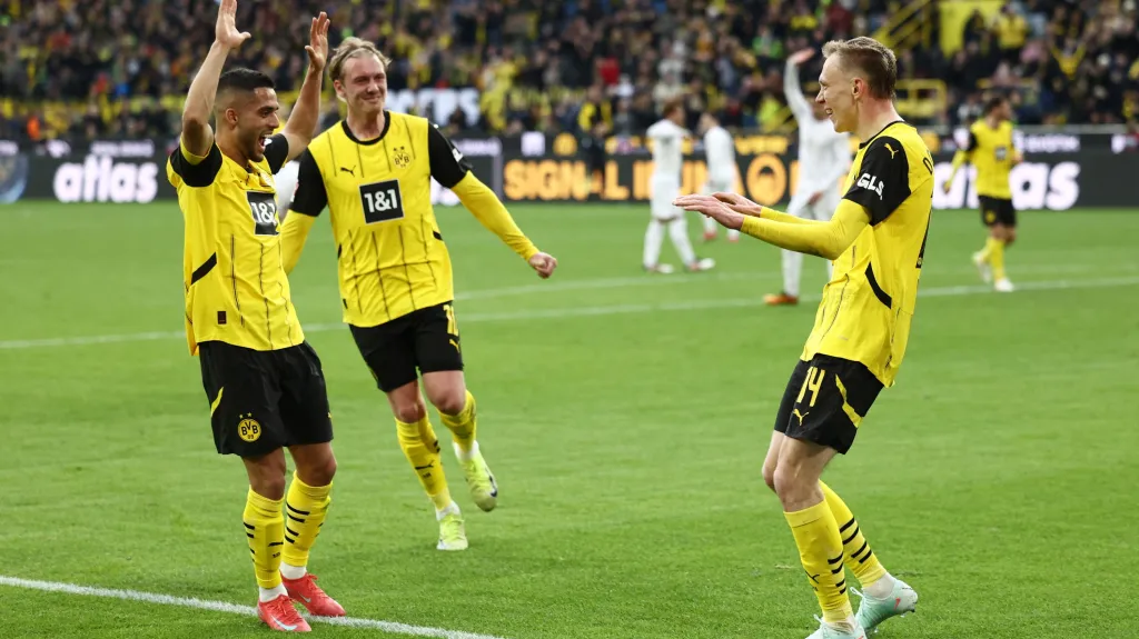 Radost fotbalistů Dortmundu