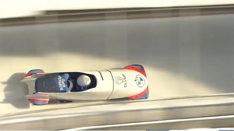 Jízdy českých dvojbobů v 1. kole SP v Lillehammeru