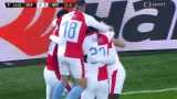 Gól v utkání Slavia Praha - Sevilla: Ngadeu - 1:0 (15. min.)
