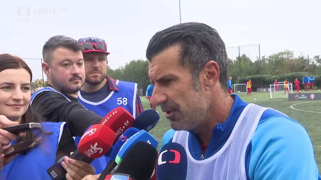 Luis Figo zavítal do Prahy