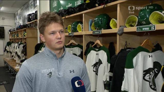 Vyvial o životě hokejisty a studenta grafického designu