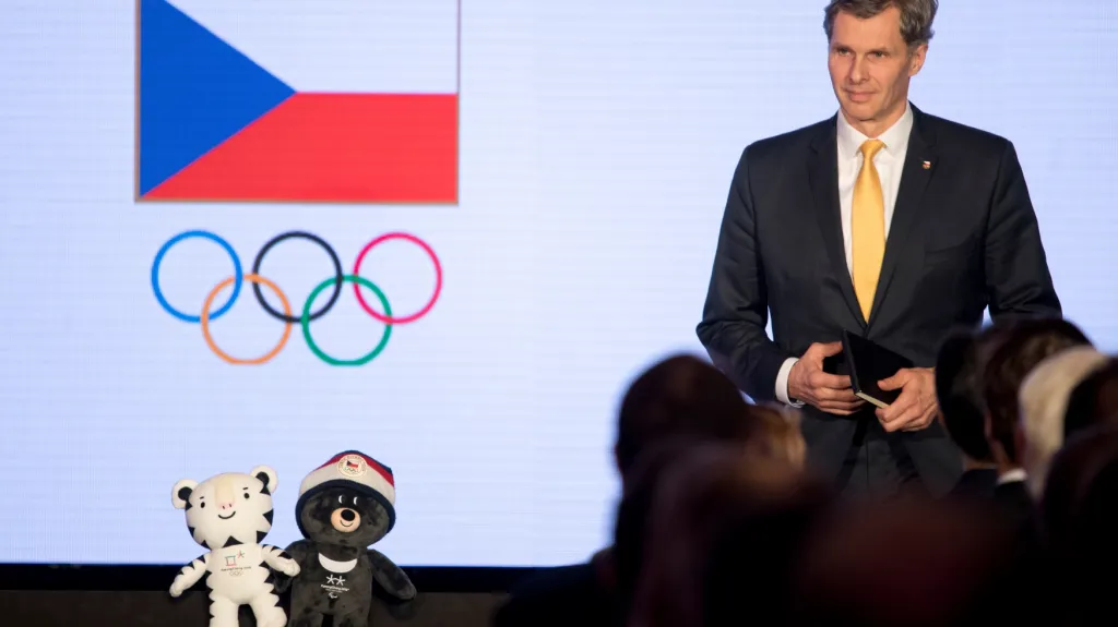 Jiří Kejval, předseda ČOV při nominaci na ZOH