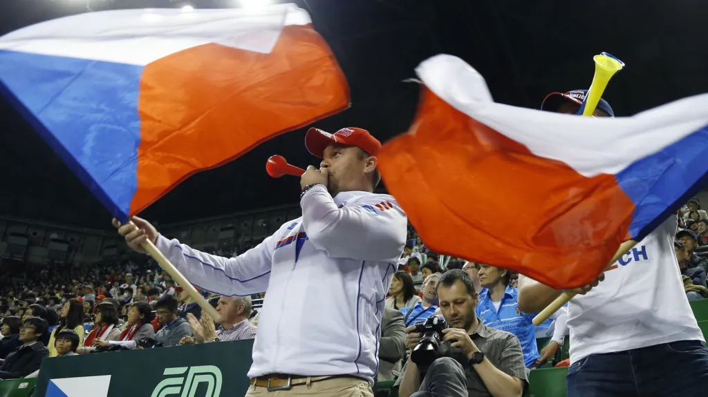 Čeští fanoušci na Davis Cupu