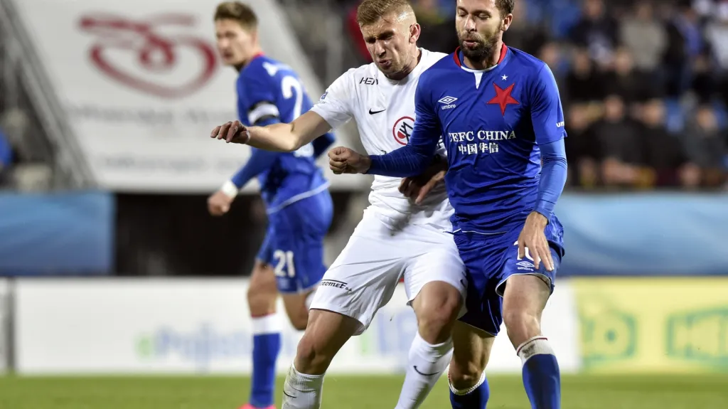 Josef Hušbauer v utkání se Slováckem