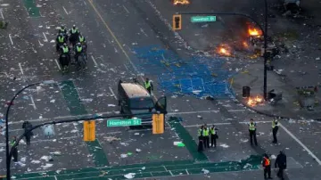 Policie v ulicích Vancouveru