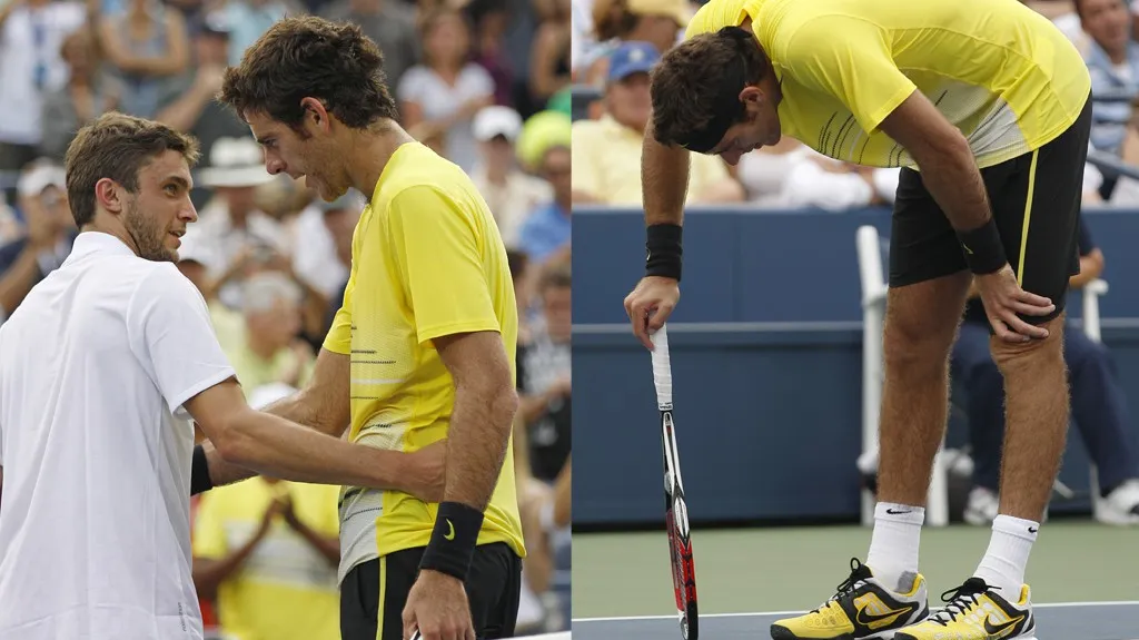 Vítěz US Open 2009 Del Potro vypadl ve 3. kole se Simonem 