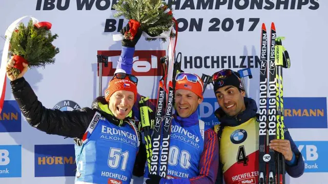 Záznam vytrvalostního závodu biatlonistů