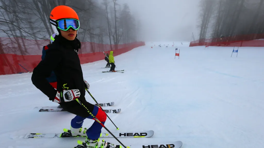 Vanessa Mae na tréninku