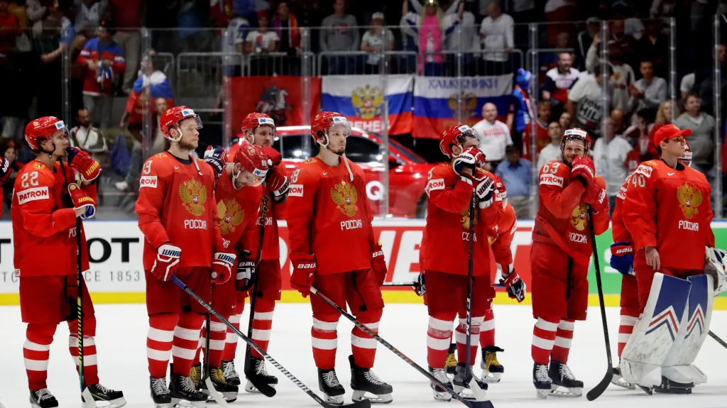 Zklamaní hokejisté Ruska