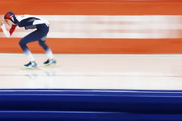 Martina Sáblíková na trati olympijské pětky