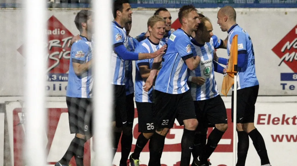 Radost fotbalistů Mladé Boleslavi