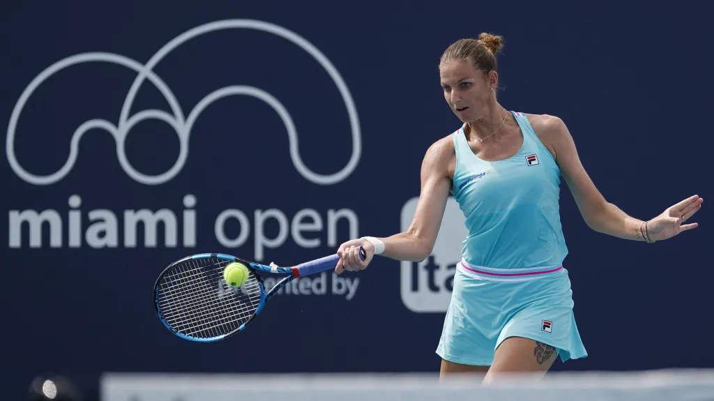 Karolína Plíšková na turnaji WTA v Miami