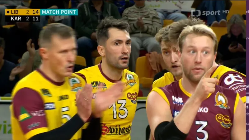 Závěr zápasu Liberec – Karlovarsko