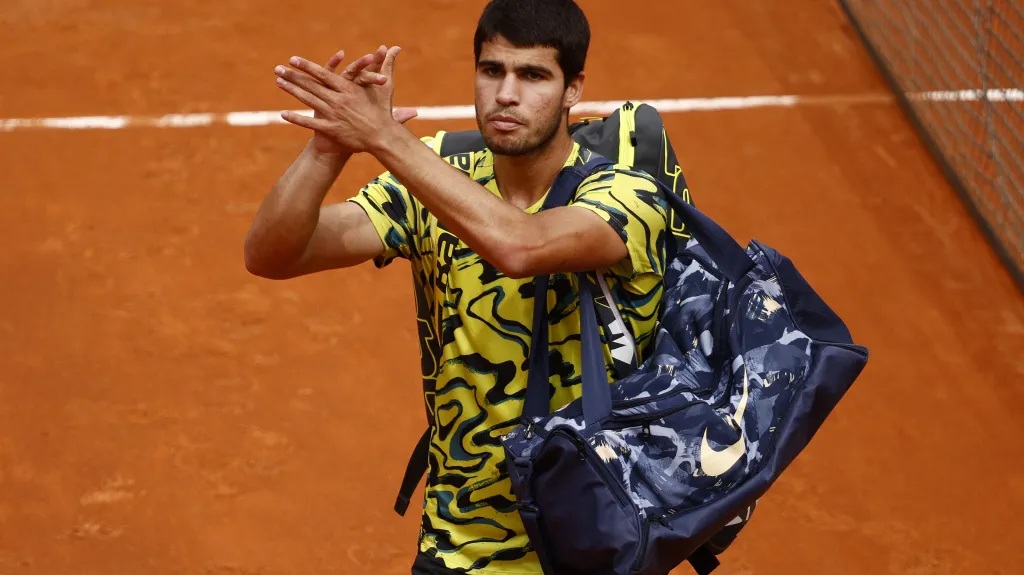 Carlos Alcaraz se loučí s příznivci v Římě