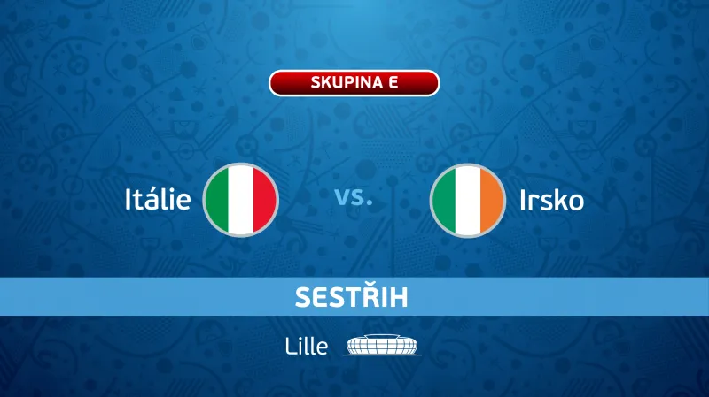 Sestřih utkání Itálie - Irsko