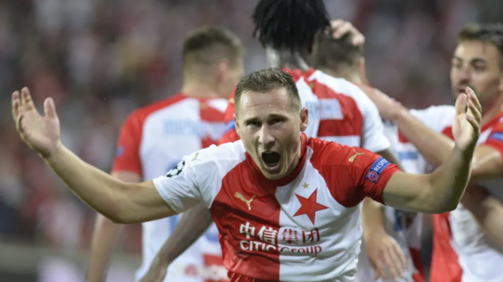 Jan Bořil slaví gól v síti Kluže