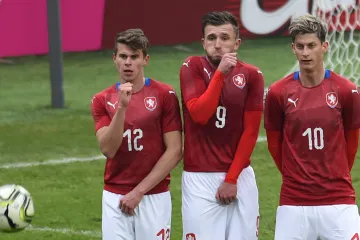 Zleva Filip Hašek, Daniel Trubač a Roman Macek z ČR