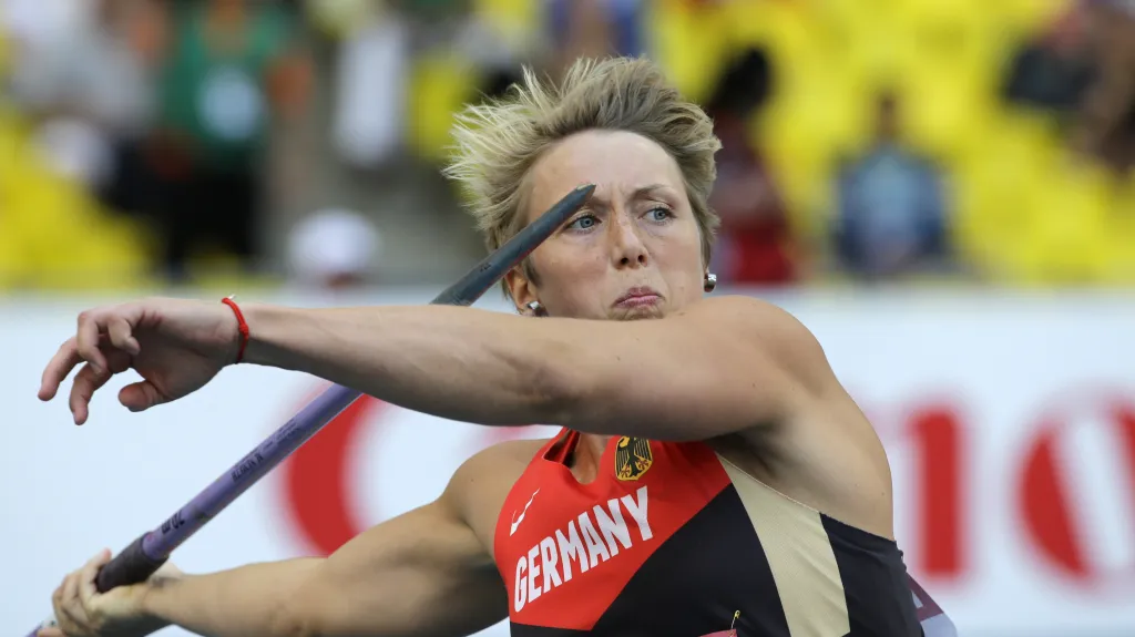 Německá oštěpařka Christina Obergföllová se dočkala zlaté medaile v 31 letech