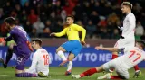 Gól v utkání Česko - Brazílie: Gabriel Jesus - 1:3 (90. min.)