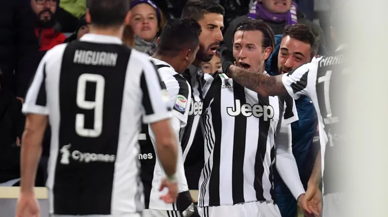 Radost hráčů Juventusu