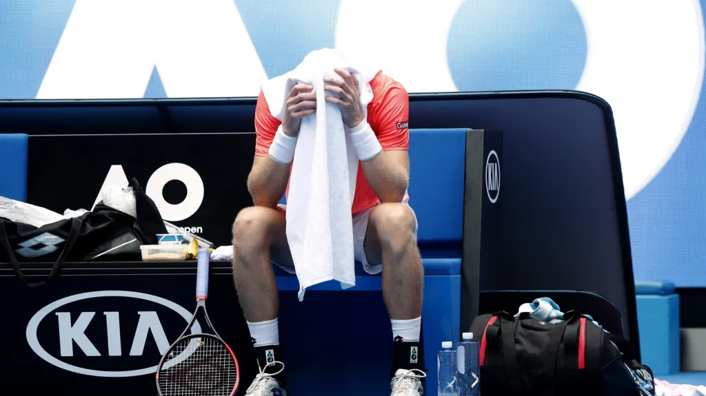 Zklamaný Kevin Anderson