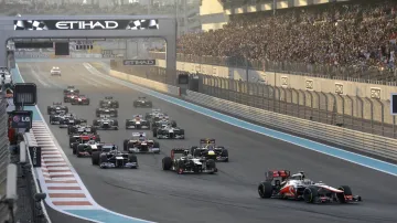 Start Velké ceny Abú Zabí