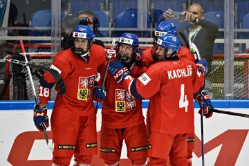 Radost české hokejové reprezentace do 18 let