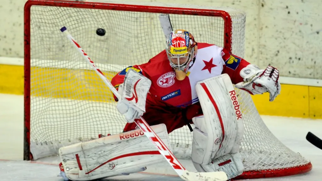 Brankář Dominik Furch ze Slavie