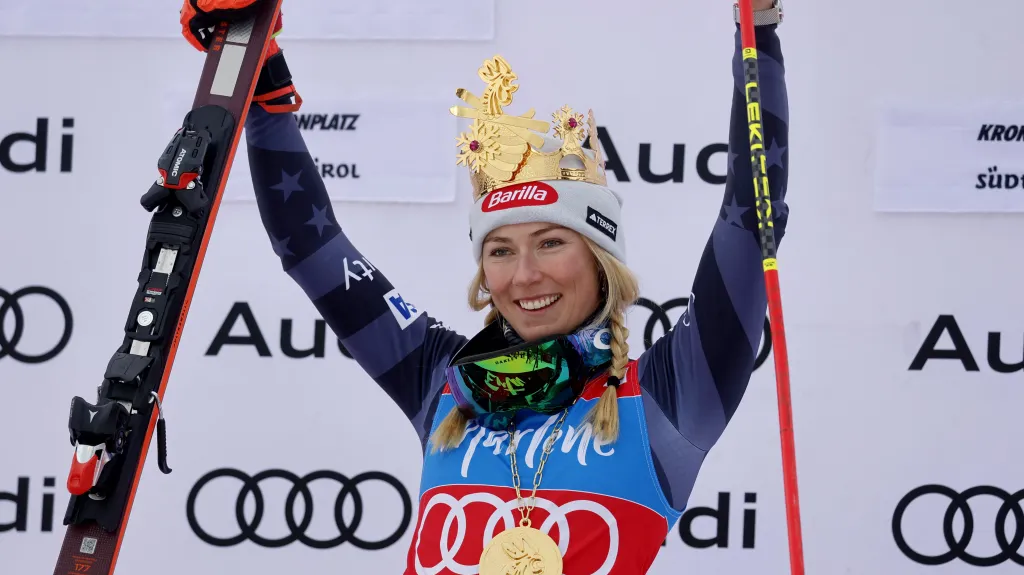 Slavící Mikaela Shiffrinová