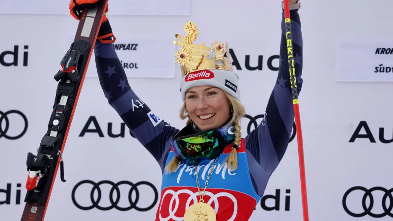 Slavící Mikaela Shiffrinová