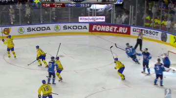 Gól v utkání Švédsko - Finsko: Klingberg - 2:1 (25. min.)