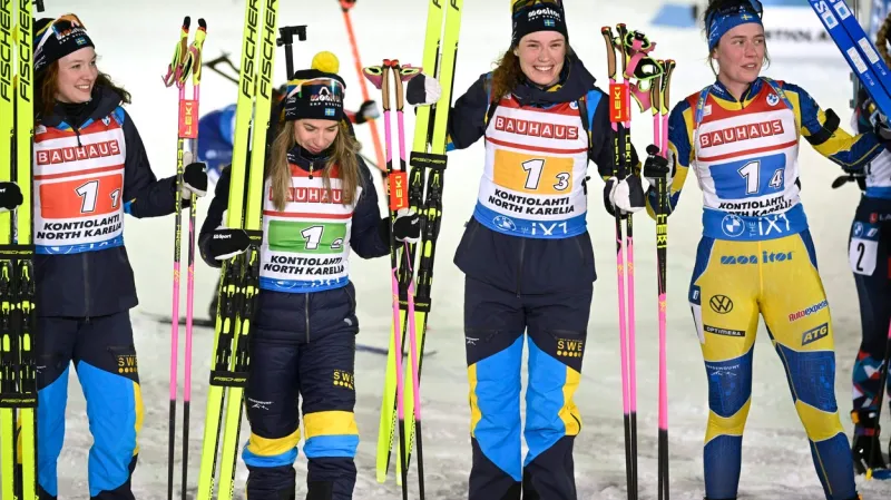 Sestřih štafetového závodu biatlonistek v Kontiolahti