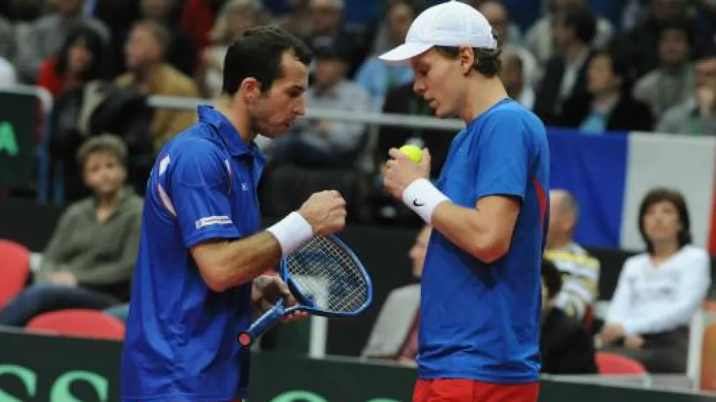 Tomáš Berdych (vpravo) a Radek Štěpánek