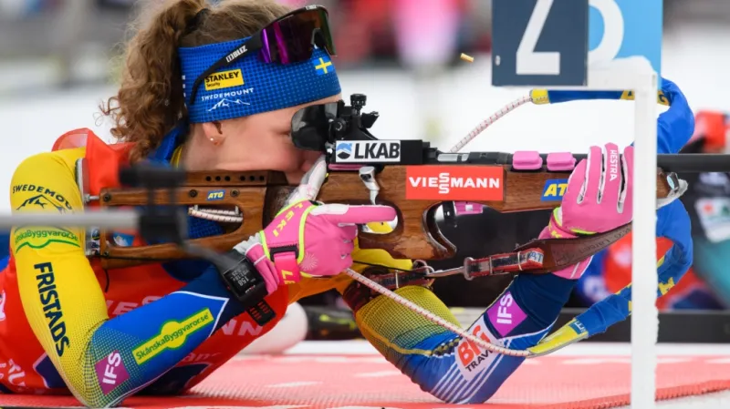 Sestřih ženského sprintu na ME v biatlonu