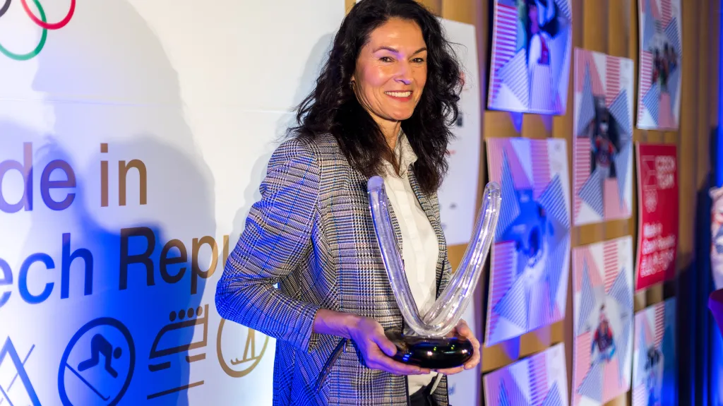 Šárka Kašpárková si na olympijském festivalu v Brně převzala Cenu Věry Čáslavské