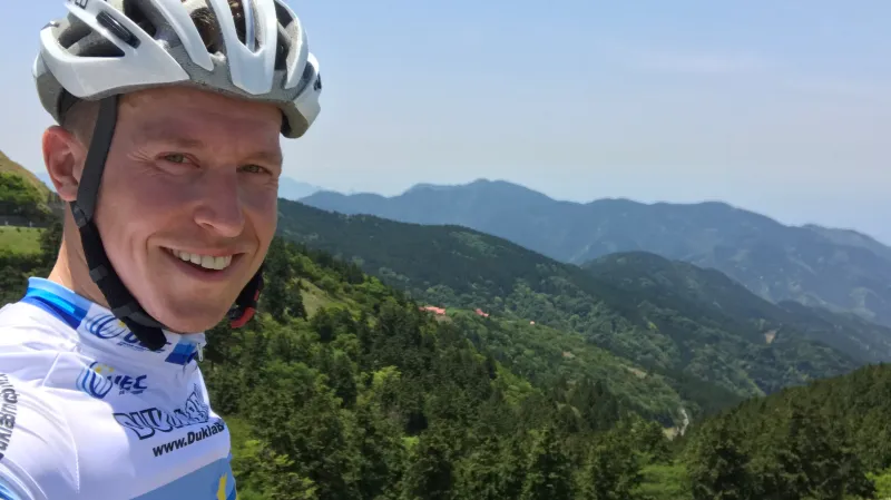 Výhled na japonské kopce