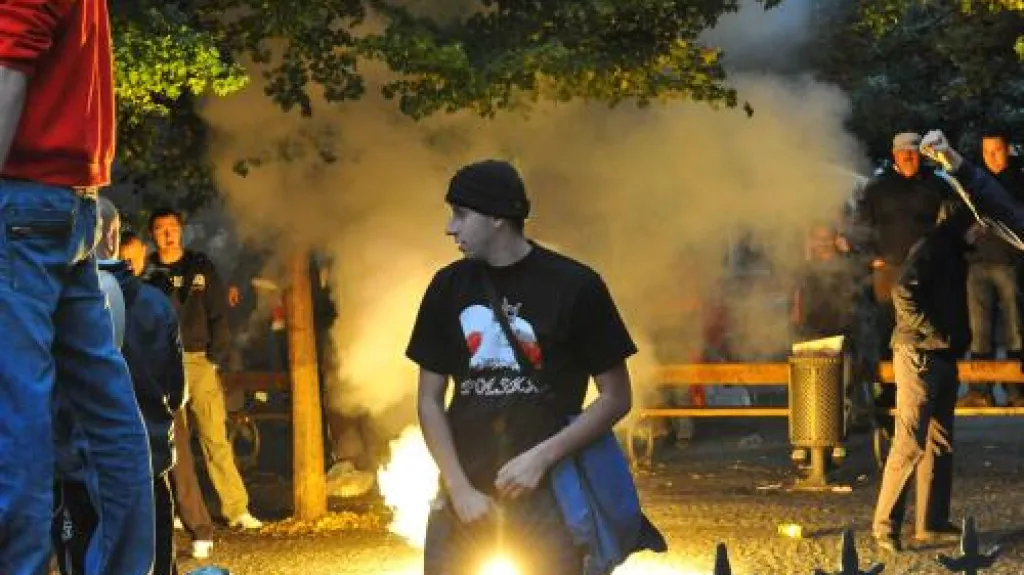 Polští fanoušci v Praze