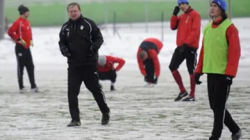 Pavel Vrba s plzeňskými hráči