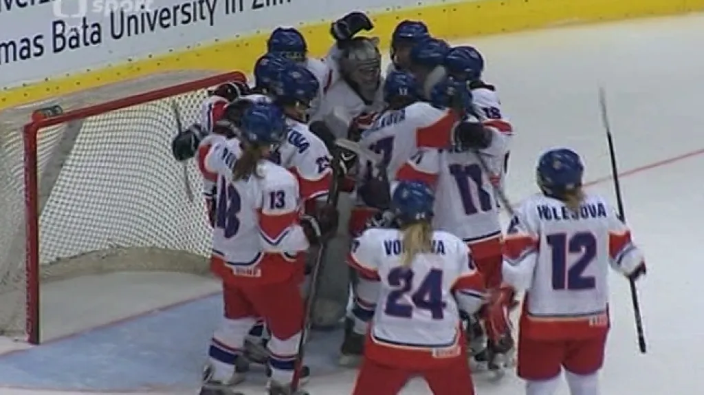 Utkání MS hokejistek Česko - Rakousko