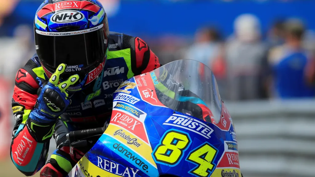 Jakub Kornfeil na trati v Nizozemsku