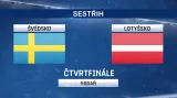 Sestřih utkání Švédsko - Lotyšsko