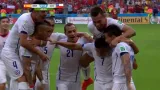Gól v utkání Španělsko - Chile: Aránguiz - 0:2 (44. min.)