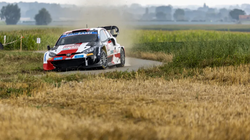 Kalle Rovanperä na Belgické rallye