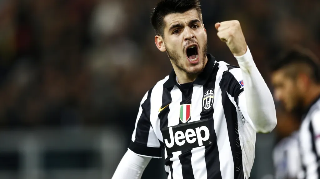 Slavící Álvaro Morata z Juventusu